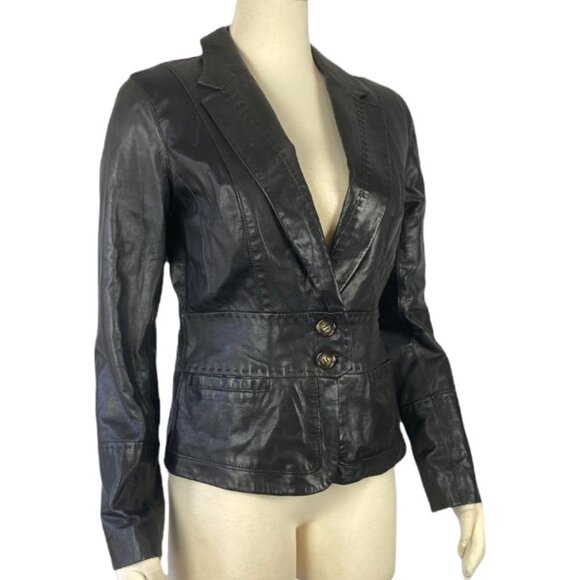 June black leather blazer - Picture 4 of 10